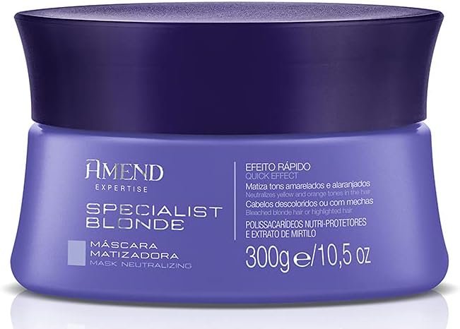 Máscara Matizadora Amend Specialist Blonde 300 G