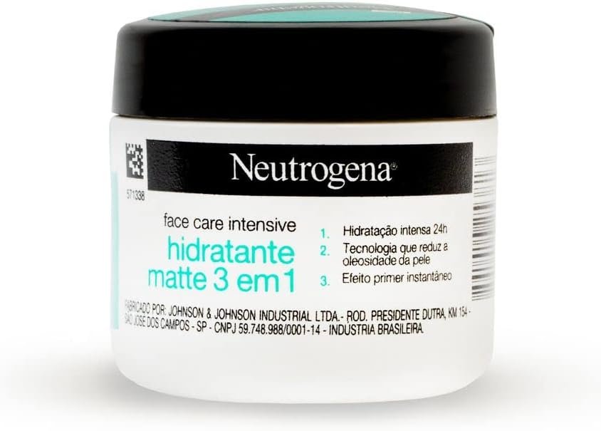 Neutrogena Hidratante Facial Matte 3 em 1 Face Care Intensive, 100g - Image 3