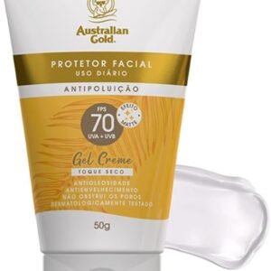 AUSTRALIAN GOLD PROTETOR SOLAR FACIAL GEL CREME FPS70 50G