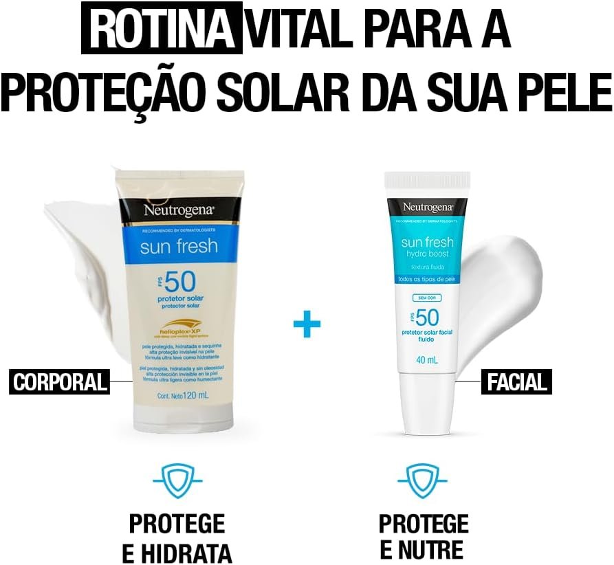 Neutrogena Sun Fresh Protetor Solar Corporal FPS 50, 120ml - Image 6
