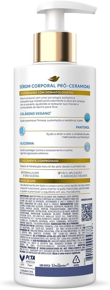 Dove Sérum Hidratante Corporal Pró-Ceramidas + Dermo Hidratante 380ml - Image 2