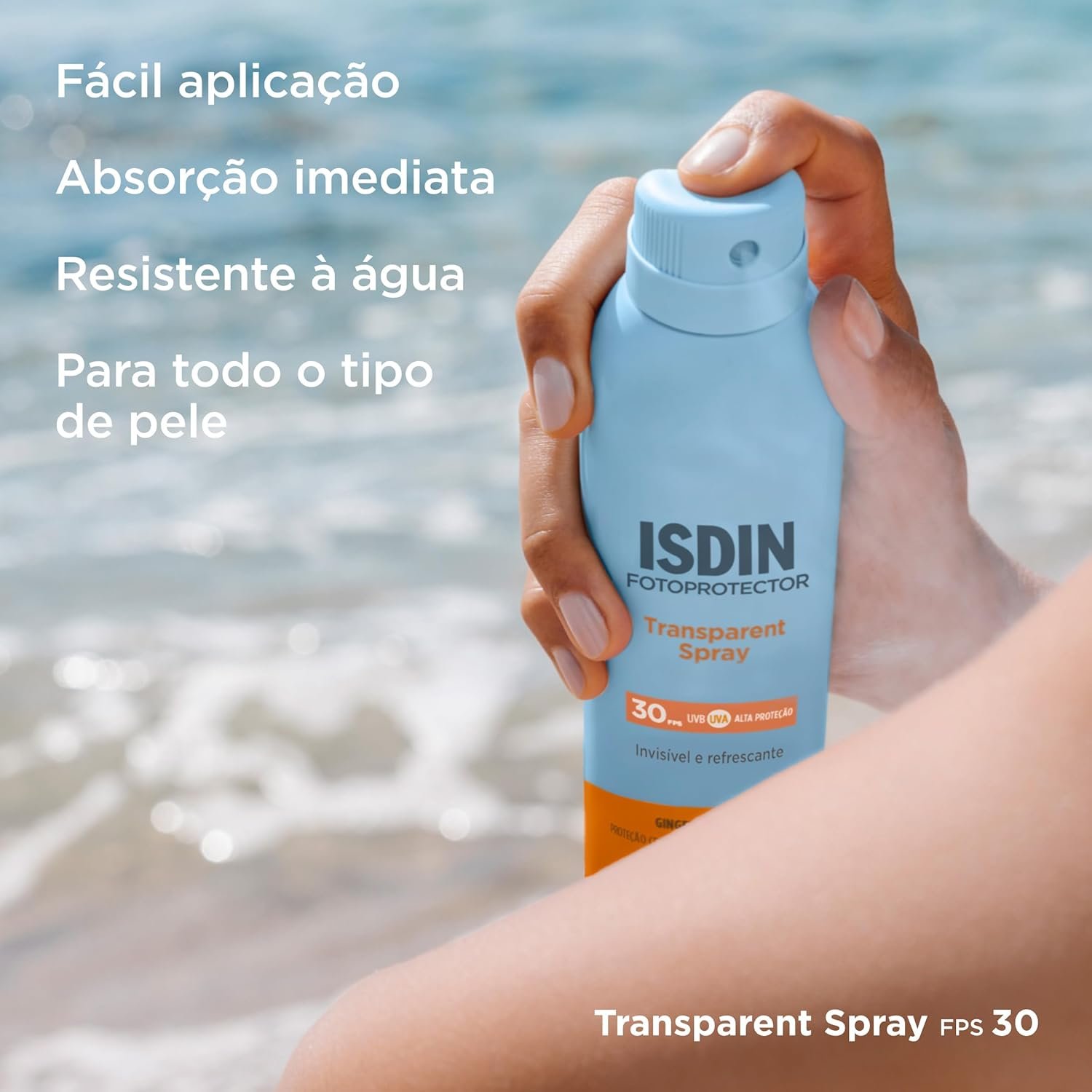 ISDIN Protetor Solar Corporal Transparent Spray FPS 30-250ml - Image 6