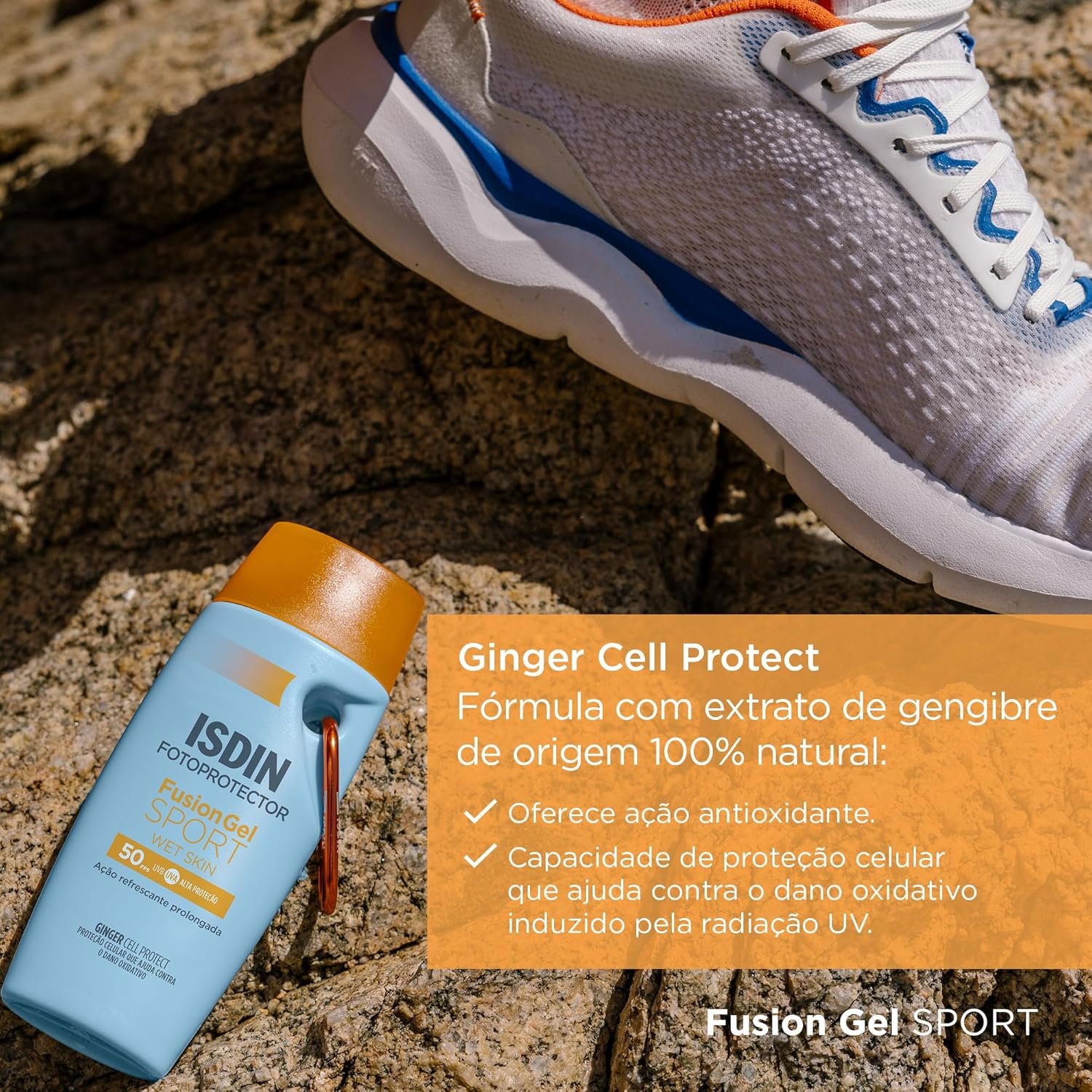 ISDIN Protetor Solar Corporal Fusion Gel Sport FPS 50 – 89,5g - Image 6